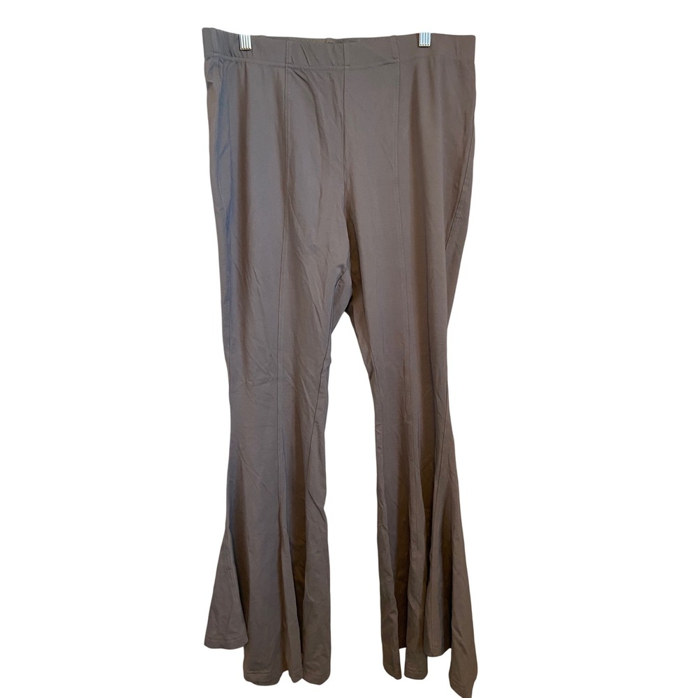 Anthropologie‎ Daily Practice Gray Flare Lounge Pants Womens Size Large Casual